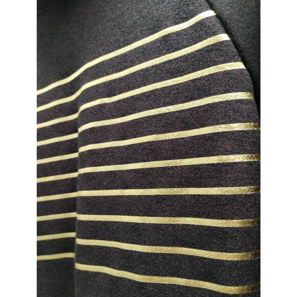 Under Armour Unisex Size Small Threadborne Loose Burgandy Gold Stripe Hoodie - Picture 2 of 10